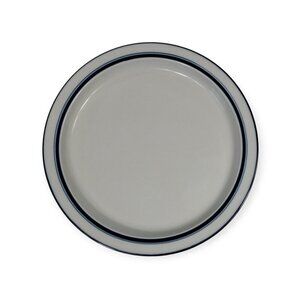 Dansk Bistro White & Blue Ceramic Serving Platter 13" Round Elegant Design
